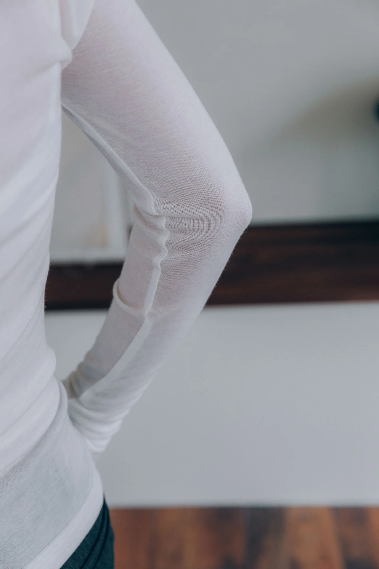 Hugh Tencel Henley, White - Image 16