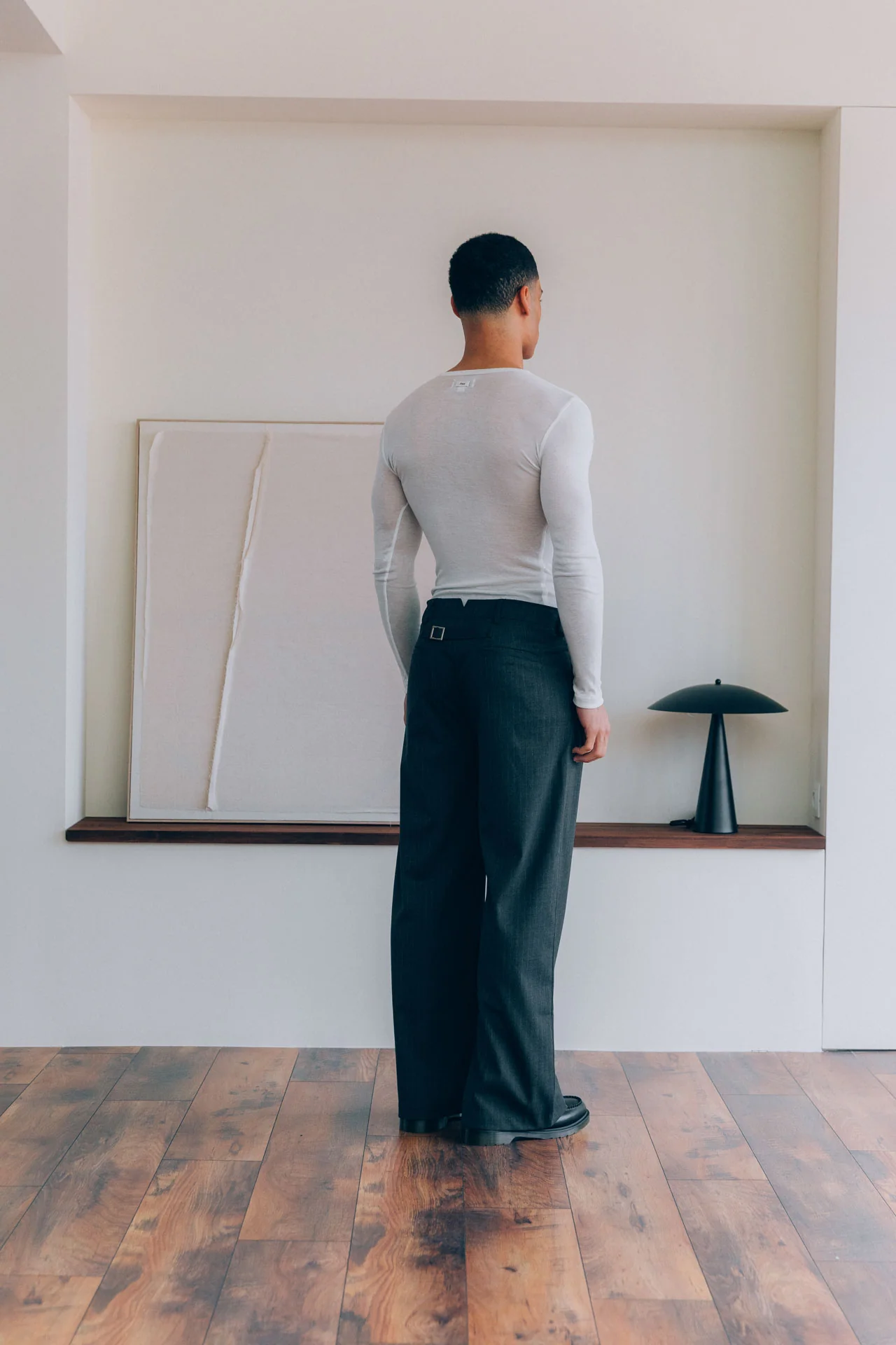 Hugh Tencel Henley, White - Image 5