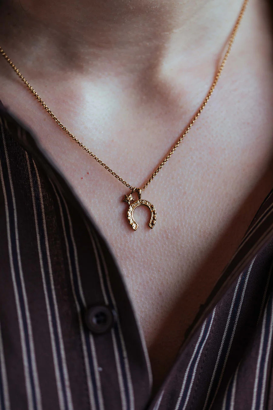 Medgar Necklace, Gold - Image 3