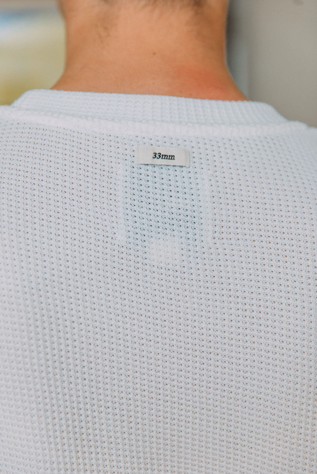 Micah Waffle T-Shirt, White - Image 10