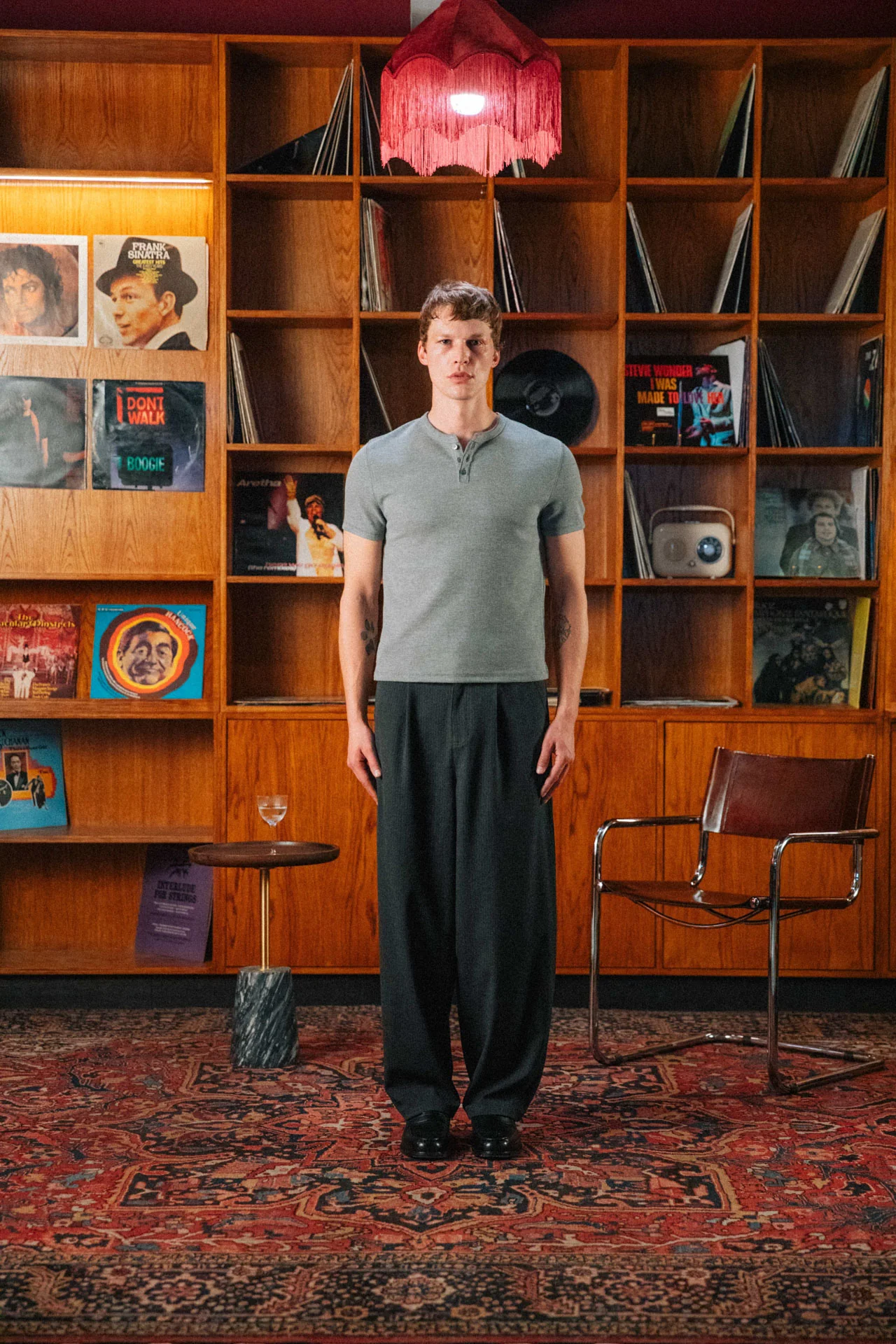 Nils Henley T-Shirt, Grey - Image 3