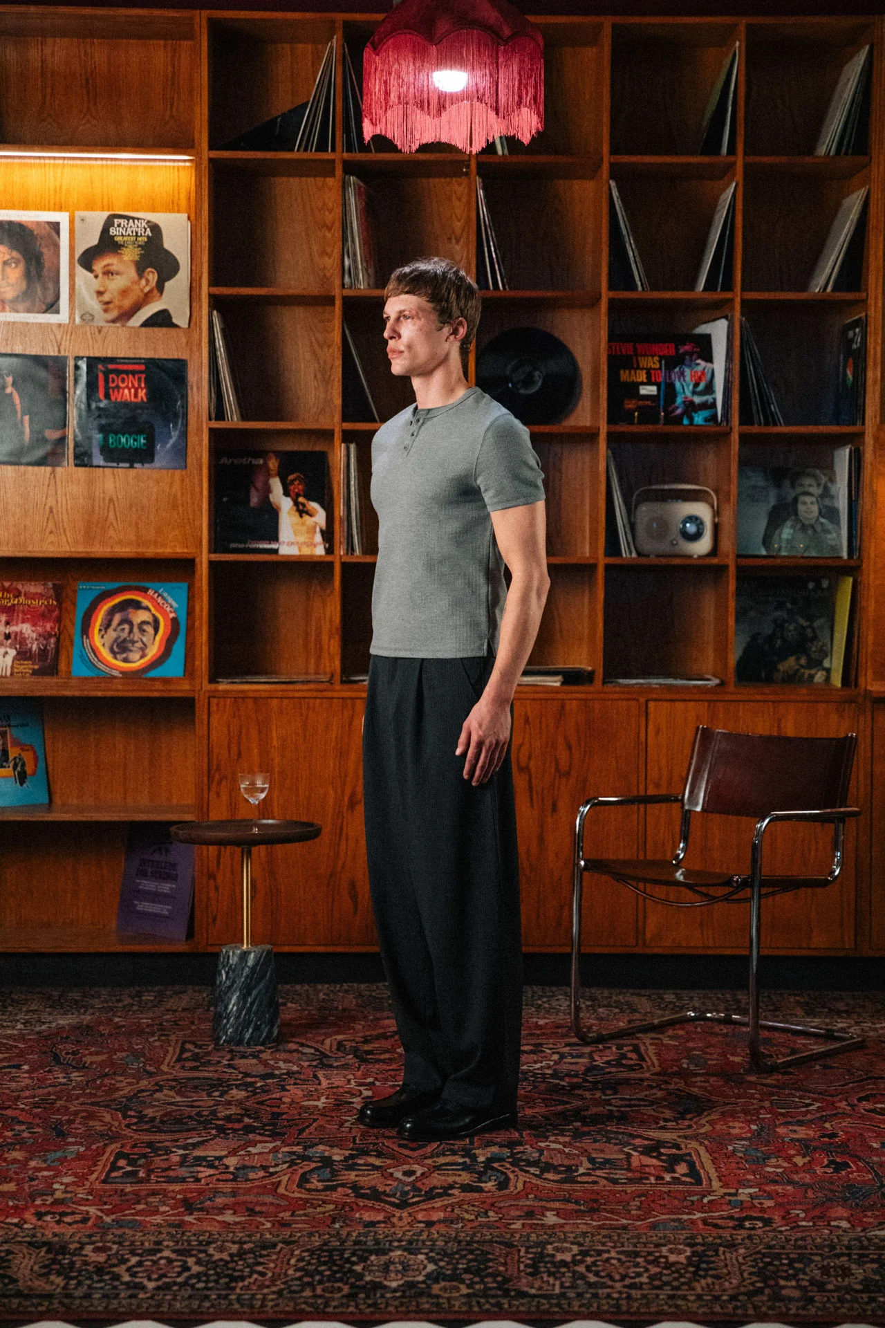 Nils Henley T-Shirt, Grey - Image 4