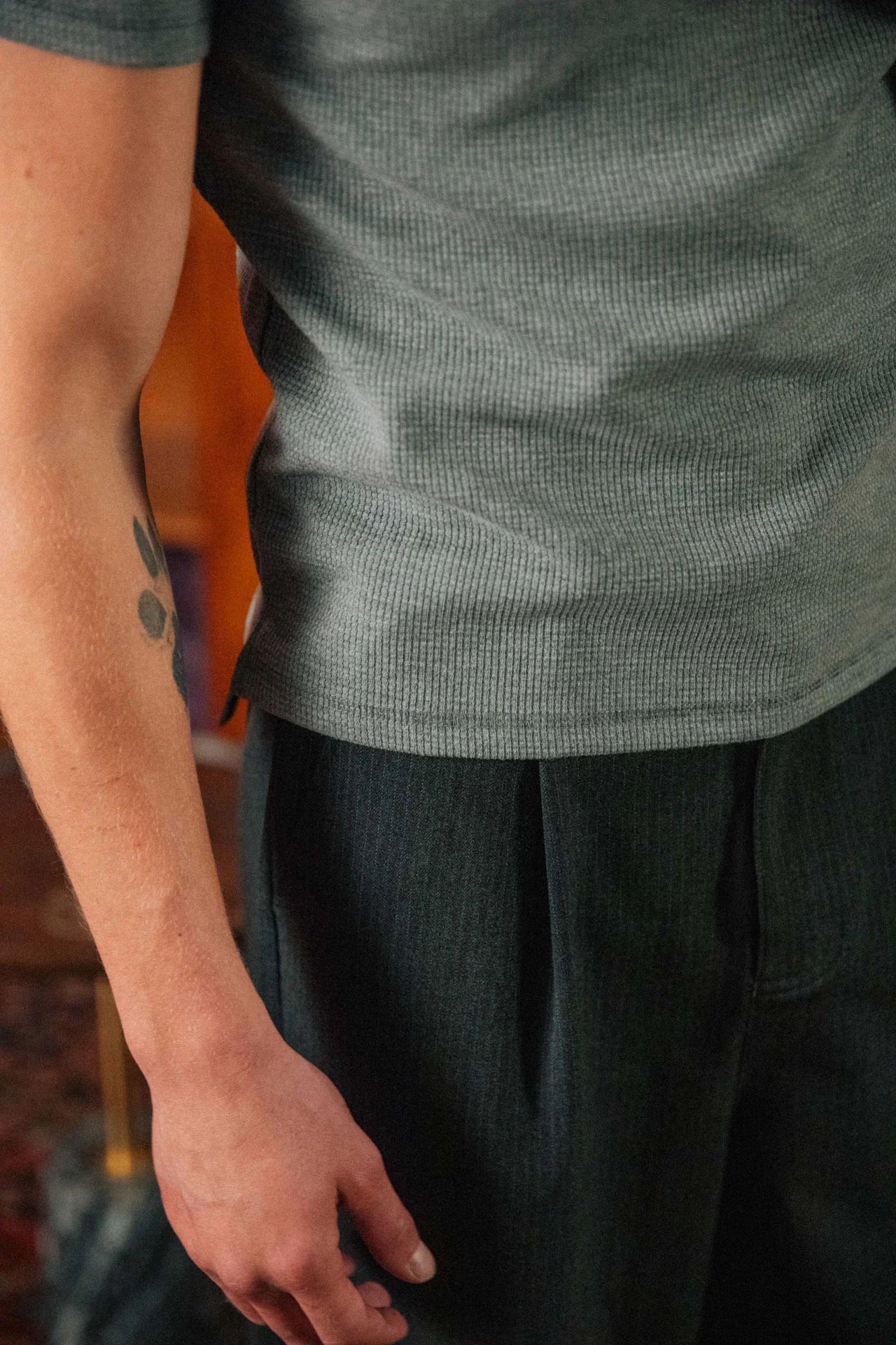 Nils Henley T-Shirt, Grey - Image 8