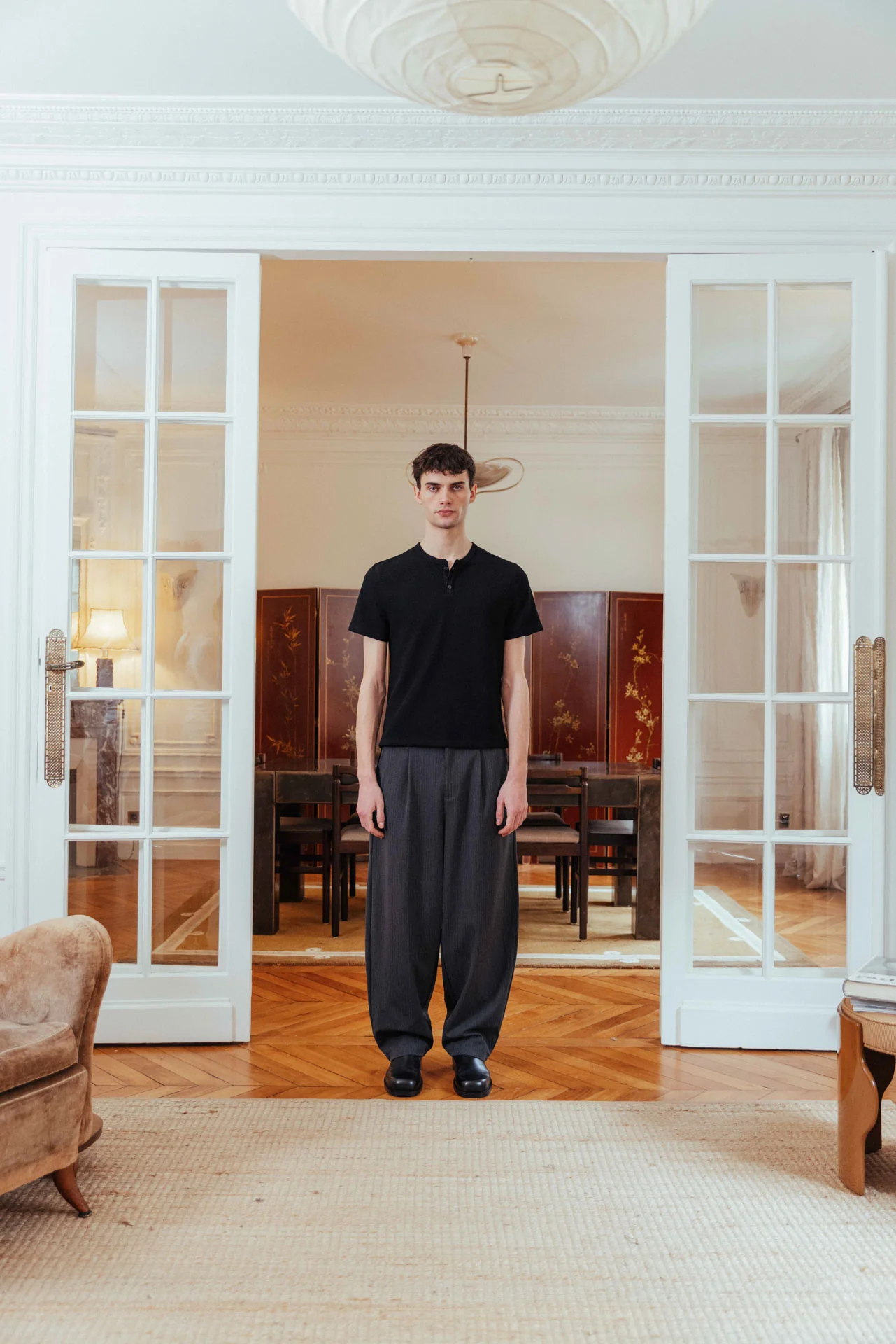 Nils Henley T-Shirt, Black - Image 7