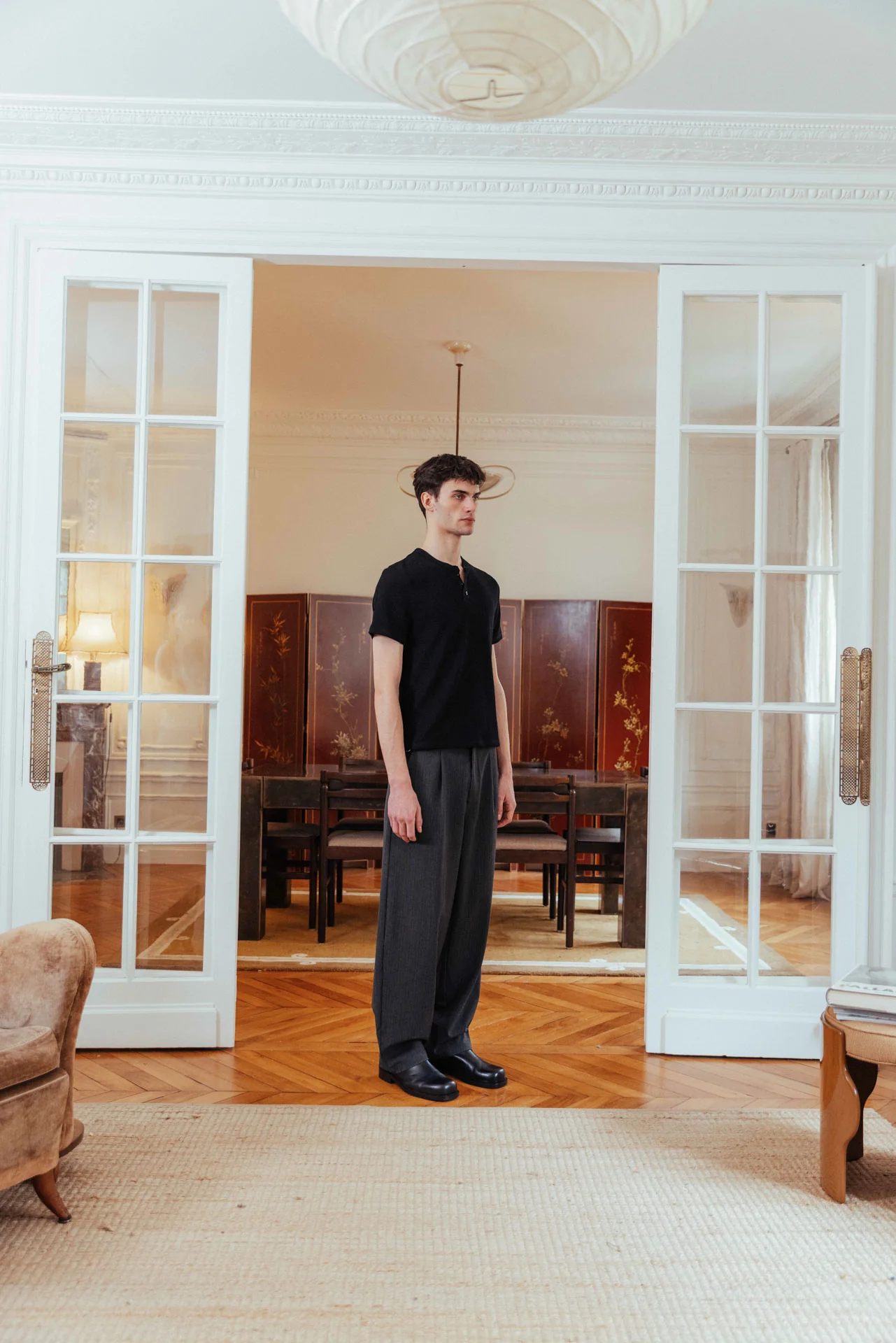 Nils Henley T-Shirt, Black - Image 8