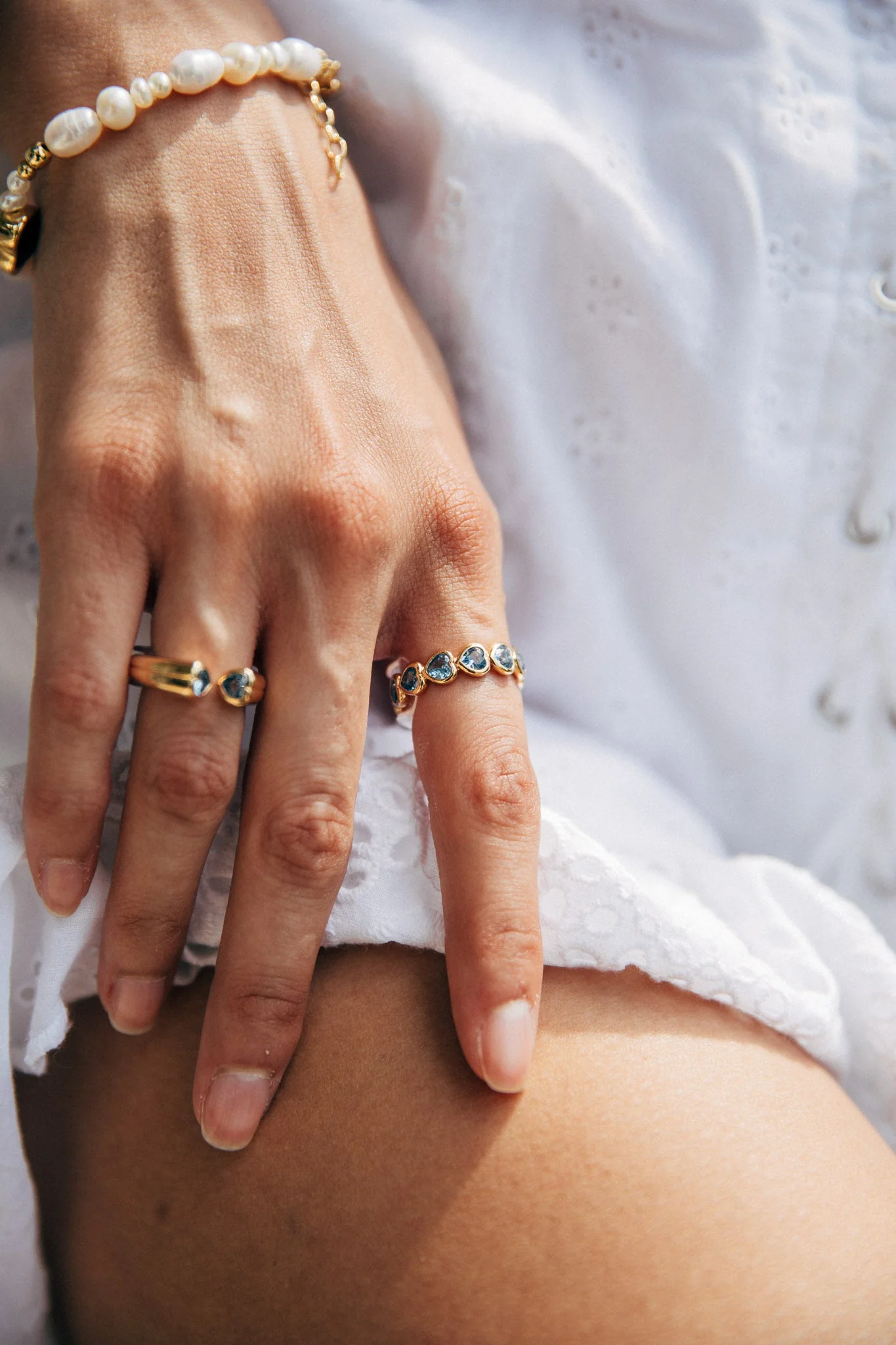 Paris Ring, Blue/Gold - Image 3