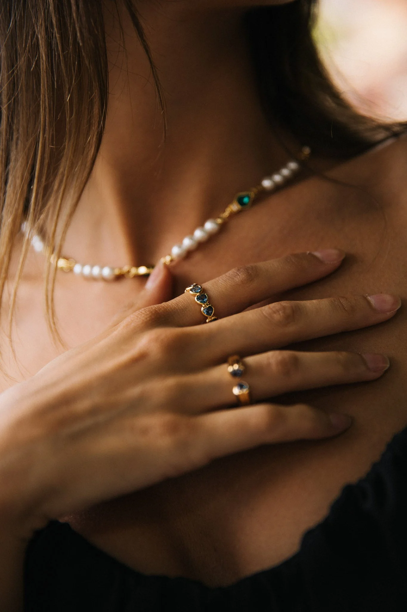 Paris Ring, Blue/Gold - Image 5