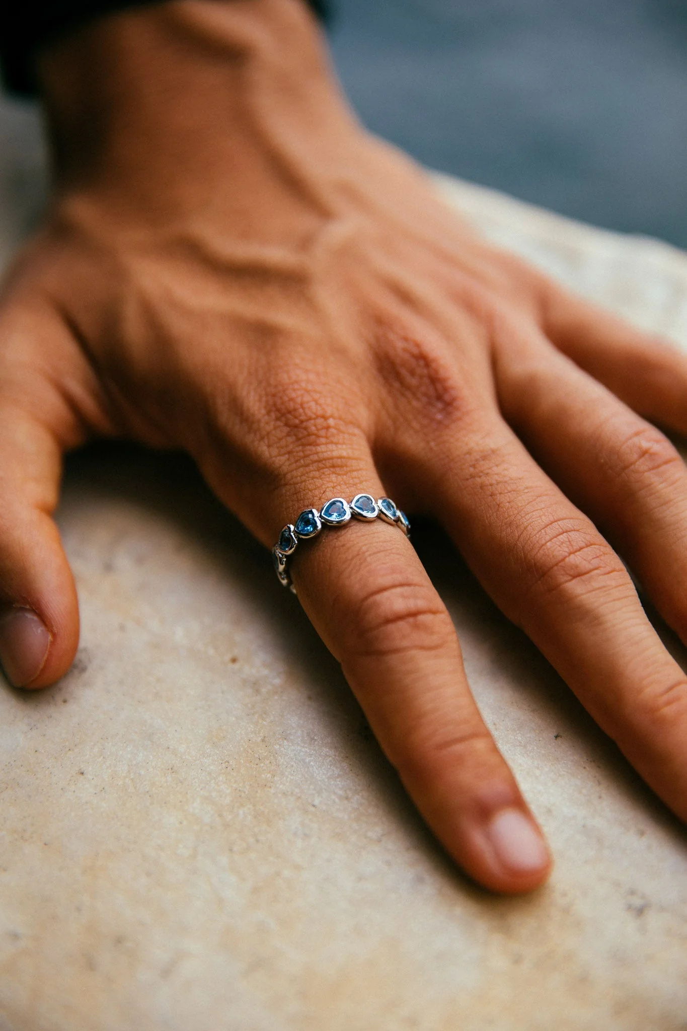 Paris Ring, Blue/Silver - Image 3