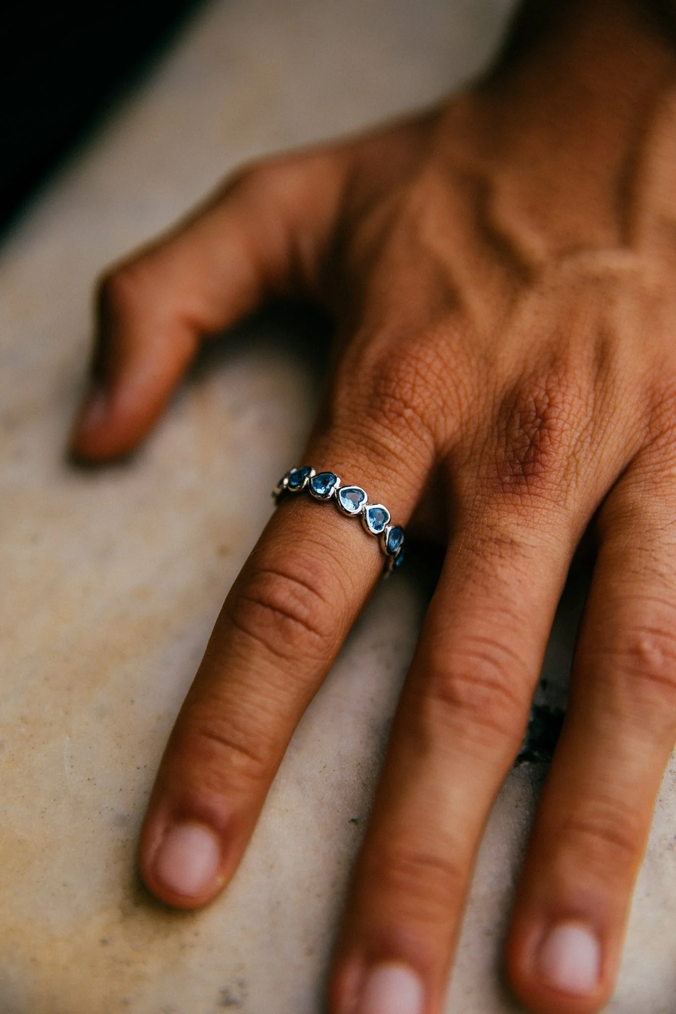 Paris Ring, Blue/Silver - Image 4